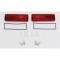 Chevy Truck Taillight & Back-Up Light Lens Kit, Fleet Side, 1967-1972