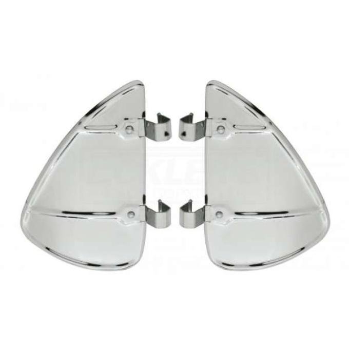 Chevy Truck Vent Window Breezies, Stainless Steel, 1947-1987
