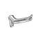 Ford Thunderbird Vent Window Handle, Left, Chrome, No Button, 1961-63