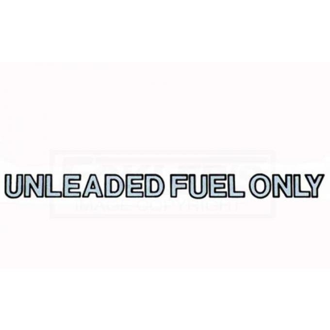 Camaro Unleaded Gasoline Only Decal, Straight, 1975-1981