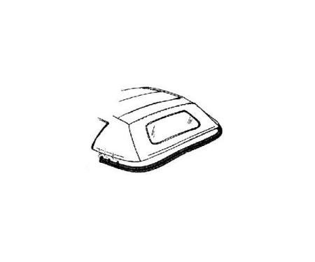 Corvette Weatherstrip, Convertible Top Rear Bow, USA, 1986-1996