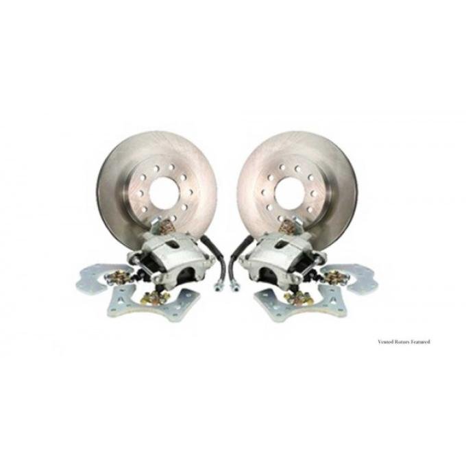 Rear Disc Brake Conv, NonStaggered W/CClip, DS Rotors, 70-77