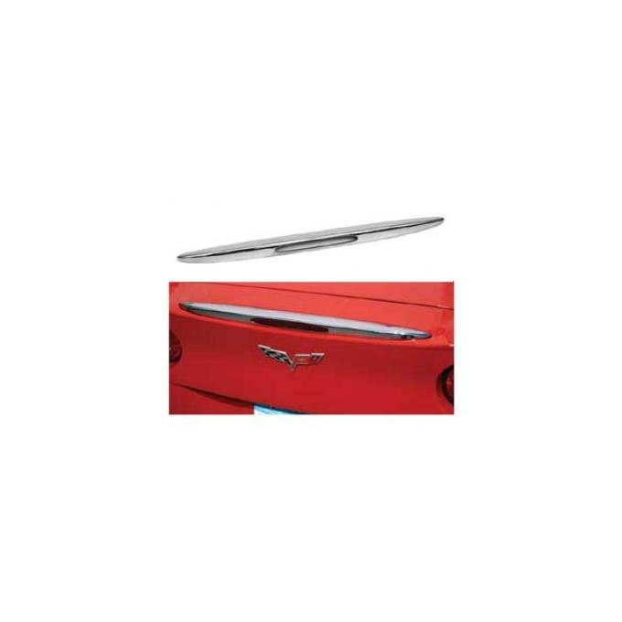 Corvette Rear Bumper Spoiler, Chrome, 2005-2013