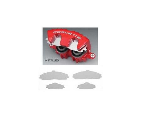 Corvette Stainless Steel Brake Pad Covers, 1997-2013