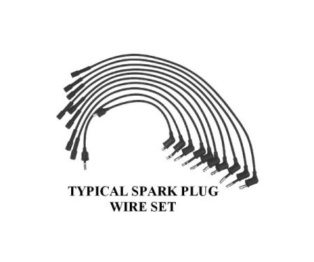Flame Thrower Plug Wire Set - 351C, 390, 400 & 429 V8 - Ford & Mercury