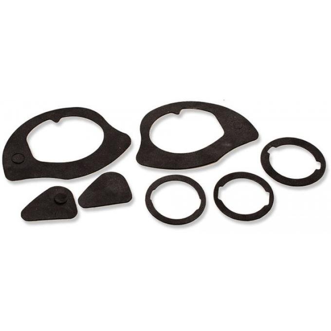 Redline Restomotive® 1964-1972 GM Car Exterior Door Handle & Lock Gasket Set