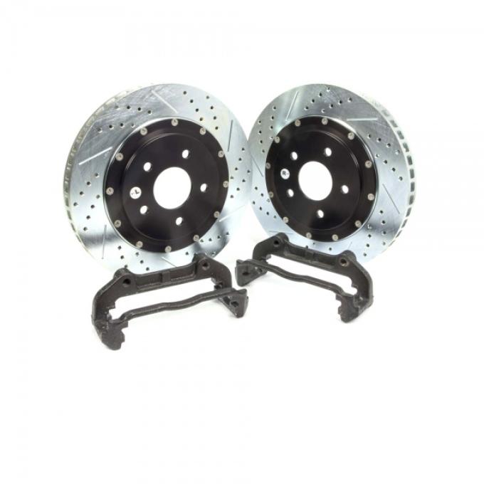 Corvette Front Brake Rotors, Baer EradiSpeed Plus II, 2-Piece, 1997-2013