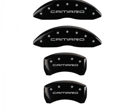 Camaro Caliper Covers, Black, Front & Rear Camaro Logo, V8,2010-2013