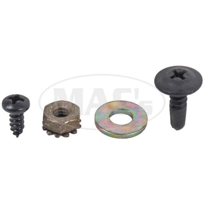 Ford Mustang Roof Rail Seal Hardware Set - Fastback