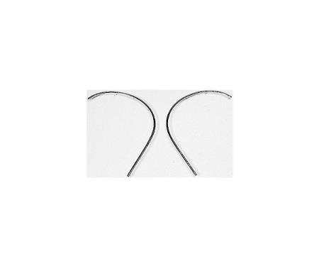 Corvette Kick Panel Trim Strips, Stainless Steel, 1958-1962
