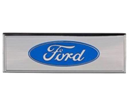 Ford Mustang - Scuff Plate Emblem, Blue, 1968-1973