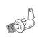 Ford Thunderbird Door Lock Cylinder & 2 Ford Logo Keys, 1965-66