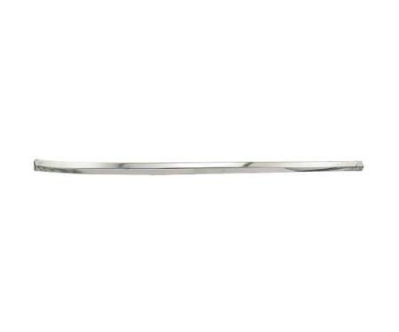 Ford Mustang Upper Windshield Moulding - Front Outside - Right - Bright Metal - Coupe & Fastback