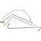 Ford Thunderbird Fuel & Vacuum Line Set, 4 Pcs, OE Steel, 1955