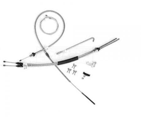 Nova Parking Brake Cable Set, Steel, 1968-1974