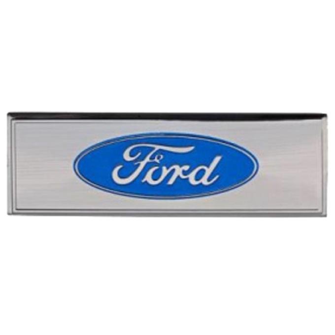 Ford Mustang - Scuff Plate Emblem, Blue, 1968-1973