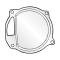 Ford Thunderbird Water Pump Baffle, Stainless Steel, 1955-57
