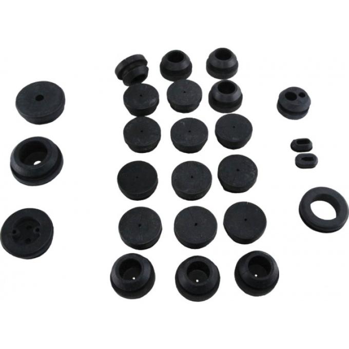 Corvette Firewall/Body Grommet Set, 25 Piece, 1958-1962