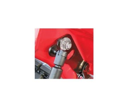 Corvette Hood Hinge Bolt Cover Set, Chrome, 1997-2004