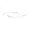 Camaro Brake Line Set, Rear Axle, Stainless Steel, Mono Leaf Spring, 1967
