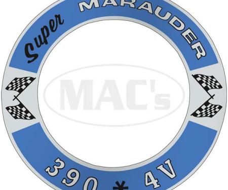Air Cleaner Decal - Super Marauder 390 *4V - Mercury