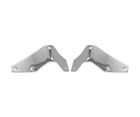 Ford Pickup Truck Front Bumper Bracket Set - Chrome Plated