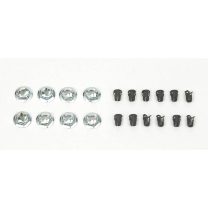Camaro Emblem Fastener Set, For Cars With Standard Trim (Non Rally Sport) & Rally Sport (RS), 1968