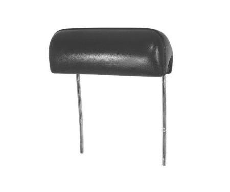 Chevelle Bucket Seat Headrests, Black, 1969