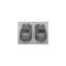 Chevy Axle Bumper Retainers, Rear, Used, 1955-1957