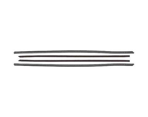 Ford Mustang Belt Weatherstrip Kit - 4 Pieces - Inner & Outer - Fastback - Door Windows