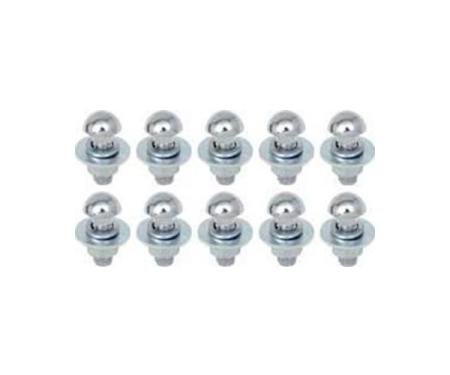 Early Chevy Bumper Bolts Chrome Front or Rear, Set of 10 1949-1954