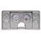 El Camino Instrument Cluster Panel, Aluminum Finish, With Ultra-Lite Gauges, 1982-1987