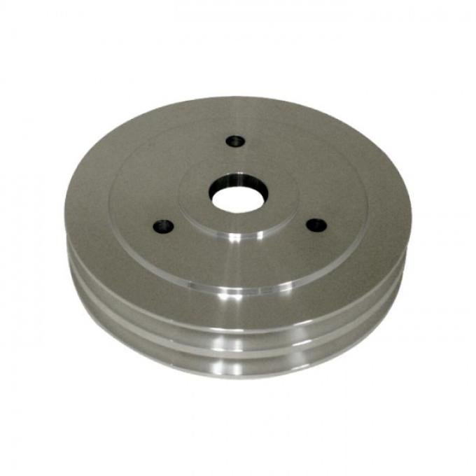 Chevy Big Block Aluminum Crankshaft Pulley, Small Water Pump, 2 Groove