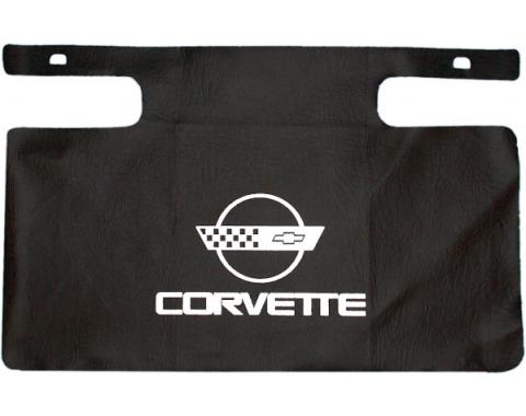 Corvette Gas Filler Paint Protector, With White Emblem, 1984-1996