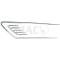 Ford Thunderbird Fender Ornament, Left, 1965