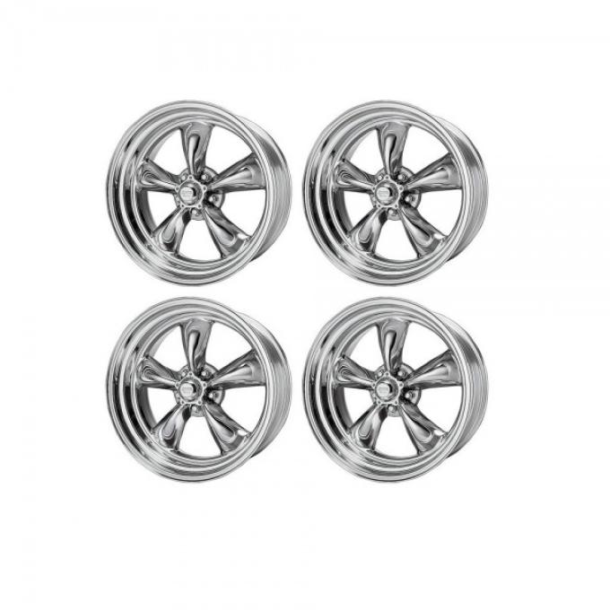 Chevy American Racing Torq Thrust II Wheel Set, Polished Aluminum, 16X7 & 16X8