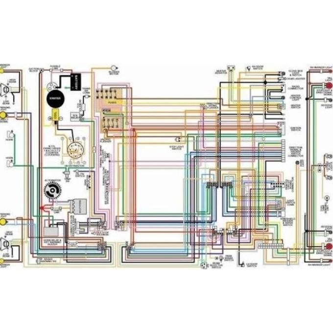Ford Falcon Color Laminated Wiring Diagram, 1960-1969