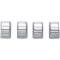 Temperature Control Knobs, Chrome, 1965-1981