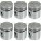 Piston Set With Fitted Pins - 4 Ring Type - Ford 6 CylinderH Engine - Aluminum - Split Skirt - 3.30 Bore - Choose YourSize