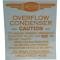 Chevy Radiator Overflow Tank Decal, 1949-1954