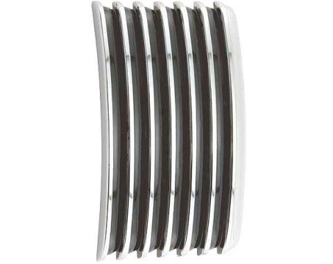 Ford Thunderbird Door Ornament, Chrome With Black Paint, 5 Per Side, 1958