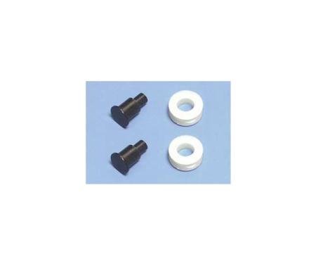 Chevy Truck Door Window Rollers & Rivets, Nylon 1955-1965