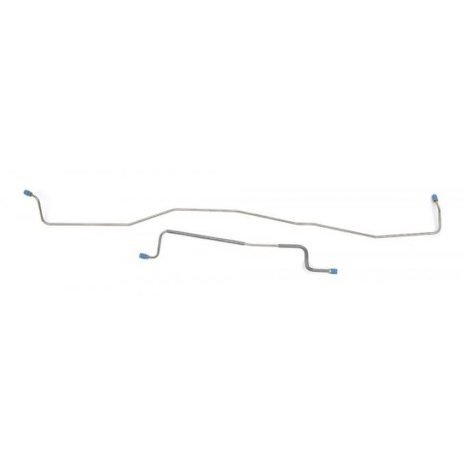Full Size Chevy Rear End Brake Line Set, Stainless Steel, 1959-1964