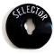 Chevy Radio Selector Bezel Insert, Plastic, 1957
