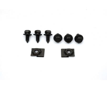 Camaro Headlight Door Actuator Shields Mounting Hardware Set, Rally Sport (RS), 1968- 1969