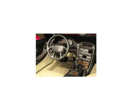 Corvette Dash & Trim Kit, Burlwood, 1997-2004
