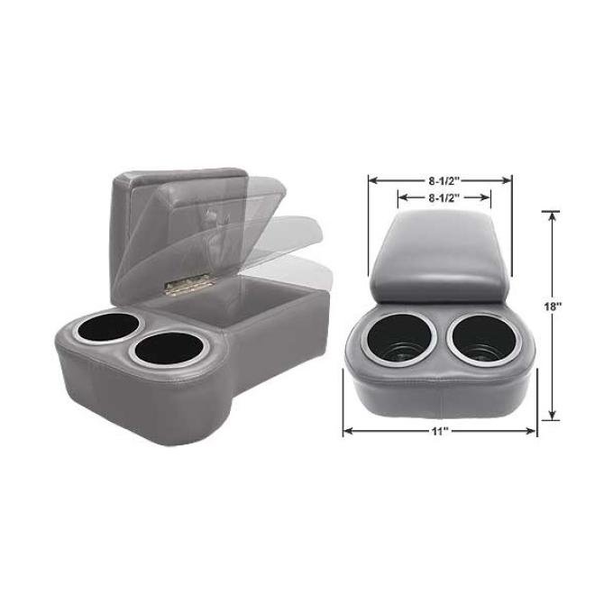 BC Seat Cruiser Console - 18 " x 11" x 7" - Gray