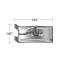 Roof Rail Fastener - 1.33 x 1.03 - Ford