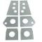 Firebird Subframe Mounting Points Repair Plate Set, Lower, 1967-1981