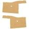 Full Size Chevy Rear Quarter Panel Boards, Impala Convertible, 1958
